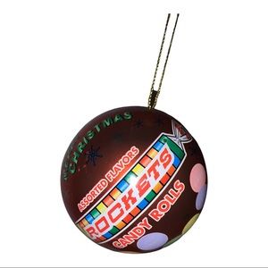 Rockets Fillable Christmas Tree Ornament hanging ribbon